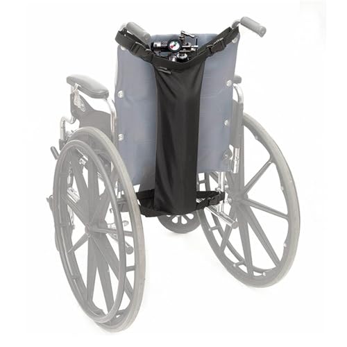 Rollstühle Sauerstofftank-Halter, Rollstuhl Hängetaschen, Tragbare Kanistertasche, Sauerstoff-Zylinder-Transporttasche mit verstellbaren Riemen für Jeden Rollstuhl