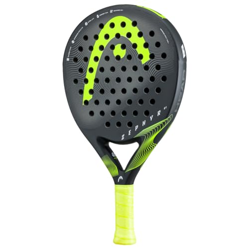 HEAD Unisex – Erwachsene Zephyr UL 2023 Padelschläger, Black/Yellow, One Size