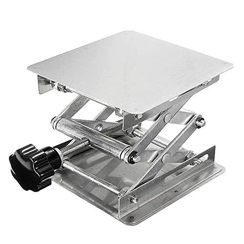 Manuelle Labor-Hebebühne, höhenverstellbar, 100 x 100 mm, 150 x 150 mm, 200 x 200 mm, optional