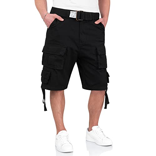 Surplus Division Herren Cargo Shorts, schwarz, XXL