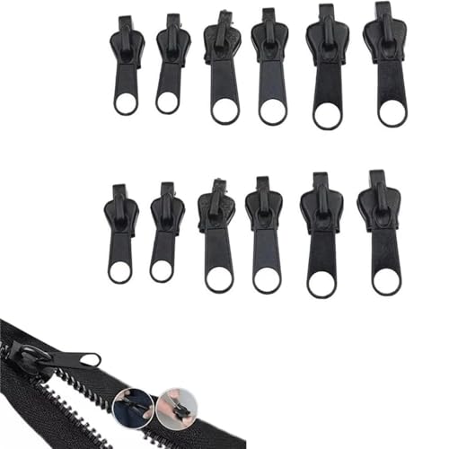 12 Stück Reißverschluss Schieber Ersatz,Reißverschluss Ersatz Zipper Zipper Pull Fixer,Abnehmbare Reißverschluss Zipper Pull Fixer Reißverschluss Für Jacken,Rucksäcke,Koffer