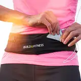 Build & Fitness Lauf Gürtel Damen und Herren, Flip-Taille Gürteltasche, Schlüsselclip - Handytasche Passend für iPhones, Samsung