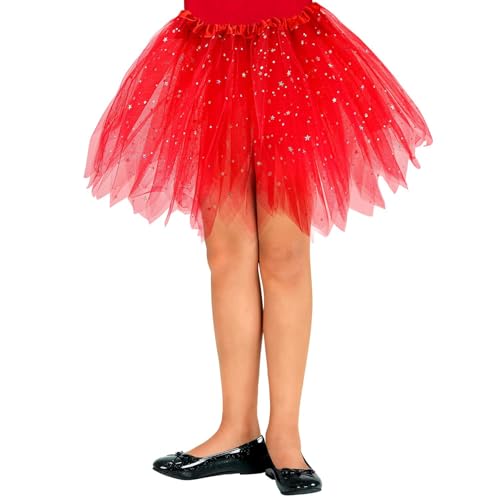 W WIDMANN MILANO Party Fashion - Tutu Glitzer, Länge circa 30 cm, Petticoat, Unterrock, Tänzerin, Karneval, Mottoparty