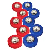 JOINPAYA 10-teiliges Set Desktop-Shuffleboard-Set Tisch-Shuffleboard-Spiel Rollen Für Tischgeräte Shuffleboard-zubehör Minikugelrolle Shuffleboard-tischpucks Mini-Shuffleboard-Pucks Plastik