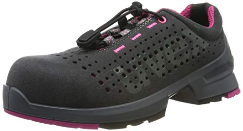 Uvex 1 Ladies Sicherheitsschuhe S1 - für Damen - W11 (Standard), Grau/Pink, 39 EU