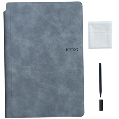 Dry-Löschen-Notizbuch, 6.5x9.5 PU Leder tragbares Trockenlöschetafel, Löschbares leichter Multi-Gebrauch-Whiteboard-Notizbuch für Schüler, Lehrer, Büroangestellte