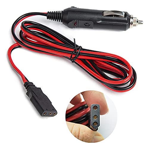 CYSSJF 12v Stecker CB Stromkabel 3 Pin Stecker Kabel Verlängerung-12V KFZ-adapter zigarettenanzünder steckdose Heavy Duty 16 Gauge mit 3 Pin Buchse für Auto Boot Motorrad CB Ham Radios