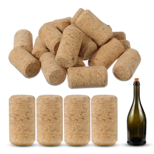 20 Stück Korken Zum Basteln Korken Aus Natürlichem Weichholz Korkstopfen Flaschenkorken Holz Kork Weinflaschen Weinkorken Zum Basteln Bastelkorken Naturkorken Basteln Dekorieren Für Wein Bier Gläser