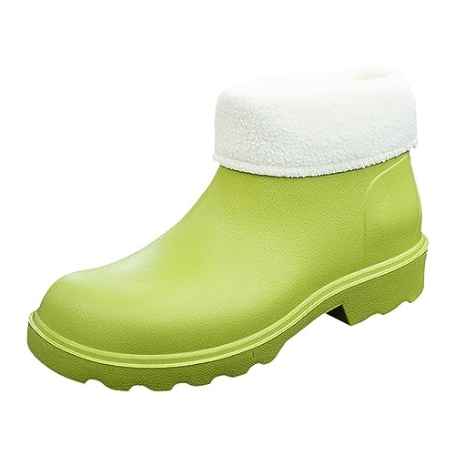 C'est TT gummischuhe damen,Regenstiefeletten Damen Reisen Wasserdichte Regenstiefel Regenschuhe Bequem Elegant Licht Outdoor Gummistiefel Gartenschuhe Rutschfest Wasserschuhe