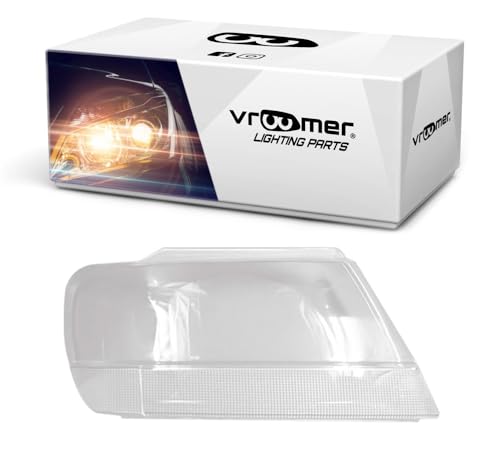 VROOMER Scheinwerferglas kompatibel mit Jeep Grand Cherokee II WJ 1999-2005 Lichtscheibe Scheinwerfergläser Frontscheinwerfer Streuscheibe rechts