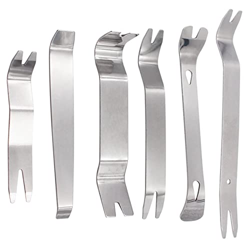 Yajimsa Auto Autotür Clip Entferner - Audio-Türclip-Entferner aus Edelstahl - Innenreparaturwerkzeug, Auto-Clipzange, Befestigungselement, Klemmenentferner-Set, Hebelwerkzeug-Kit für Armaturenbrett
