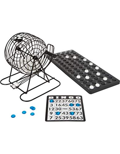 small foot Bingo, Bingotrommel mit Zubehör, für bis zu 5 Spieler, Gesellschaftsspiel für die ganze Familie, 2854, 20 cm