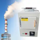 DWSSX Kleiner 220-V-Labor-Elektroofen (Bereich: 100–1000 °C, Genauigkeit: 1 °C), multifunktionale Keramikfaser, integrierter programmgesteuerter Hochtemperaturofen