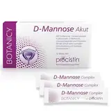 Botanicy D-MANNOSE + CRANBERRY AKUT - 12 Sticks Trink-Pulver - Bei Blasenentzündung & Harnwegsinfektion - PROCISTIN® D Mannose Pulver mit Cranberry Extrakt - Löwenzahn, Kürbis, Vitamin C, L-Methionin