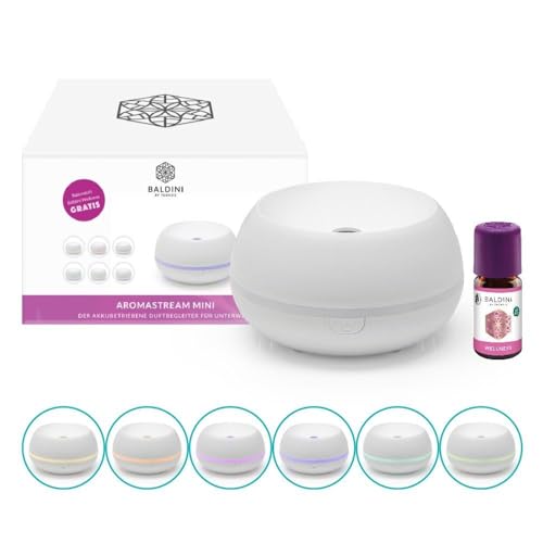 Baldini Aromastream Mini mit Baldini Wellness 5 ml - akkubetriebener Duftbegleiter