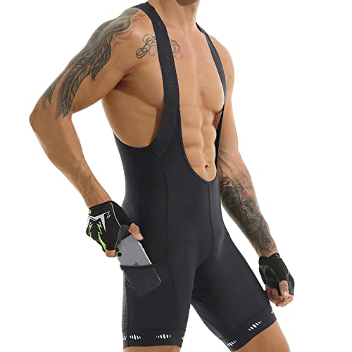 X-TIGER Herren Radfahren Bib Shorts mit 5D Sitzpolster Fahrrad MTB Fahrradhose Schnelltrocknend Atmungsaktive Road Mountainbike Radhosen für Radsport