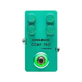 Coolmusic C-CS01 Kompressor Pedal, Comp Guitar Pedal Compression Effect E-Gitarre und Bass True Bypass