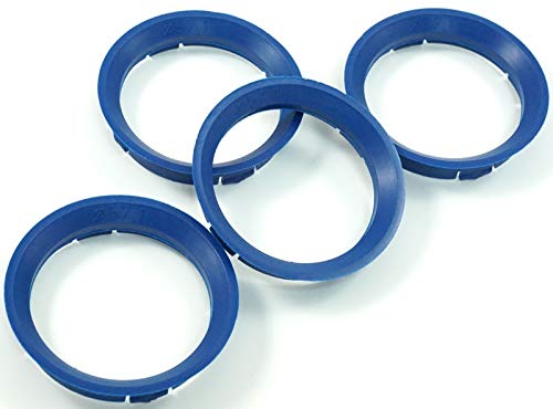 4x Zentrierringe 63 3-57 1 Blau 63,3mm auf 57,1mm kompatibel mit VW Seat Skoda Audi