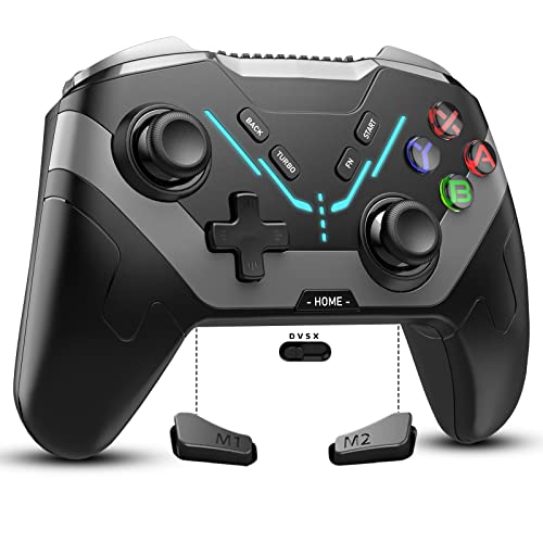 Diswoe Controller für Switch/Switch Lite/Switch OLED, Wireless Pro Controller mit Makro/Aufwachen/Leuchtend/Turbo/6 Achsen Gyro, Bluetooth Gaming Controller Unterstützung Android/IOS/PC/Windows 7810