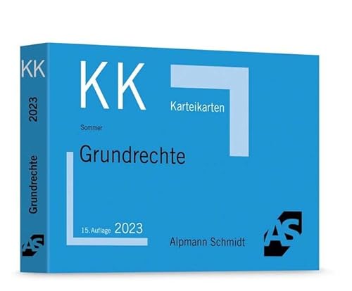 Karteikarten Grundrechte (Karteikarten Öffentliches Recht)