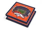 YouTheFan NFL Denver Broncos 3D StadiumView Untersetzer – Mile High Stadium