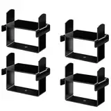 Blattfederklemmen-Set, Blattfederklemmen-Set, Blattfedern bis zu 6,3 cm breit, Verriegelung der Blattfeder zusammen, für Fahrzeuge, Stabilisierungskontrolle (schwarz), 4 Stück