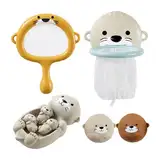 Badewanne Spielzeug Für Kinder - Kindermutter Tierspiel Set Badewanne Spielzeug | Schwebende Tiere Sensorische Badewanne Spiel Für Reisen Partys Pool Outdoor Dusche | Lustige Pädagogische Badezeitspie
