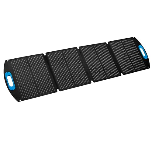 MEDION Faltbares Solarpanel, Monokristallin, 120 Watt, Effizienter Wirkungsgrad von bis zu 23,4%, USB Konverter Box (USB-A, USB-C, MC4), MC4 Output mit Adapter (DC5525, DC5521, DC79099)