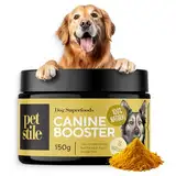 Petsy Labs Canine Booster mit Grünlippmuschel für Hunde, Hund Grünmuschelextrakt, Stärkt das Immunsystem, unterstützt Gelenke und Beweglichkeit, 150g Muschelextrakt Pulver