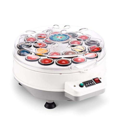 AXSDEJT Automatische Billard-Reinigungsmaschine, 2-in-1 Poolkugelreiniger, Poliermaschine mit 1 Tasten-Start-Stopp-Schalter und elektromechanischem Kühlsystem (Größe: 22 Kugeln)