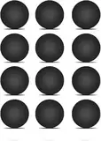 LeFix 12 x Gummi-Silikonfüße (Durchmesser: 14,6 mm) mit Klebstoff, kompatibel mit Dell, Asus, Lenovo, HP Laptop, Computergehäuse, Tastaturerhöhung, Gerätefüße, Mehrzweck, schwarz