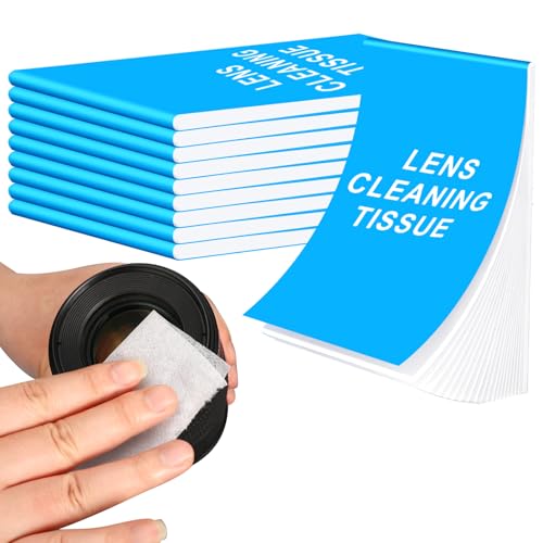 Reinigungspapier für Linsen 500 Blatt Linsenreinigungspapier Reinigungs Papier für kamera Ideal für Kameraobjektive Mikroskope Teleskope