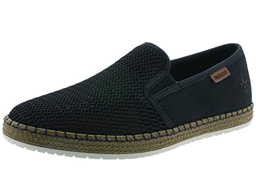 Rieker Herren Low-Top Sneaker B5265, Männer Halbschuhe,straßenschuhe,Strassenschuhe,Sportschuhe,Freizeitschuhe,Turnschuhe,blau (14),46 EU / 11 UK