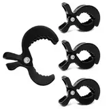 4 Stück Kinderwagen Klammern,klammern Kinderwagen,Kinderwagen Clips,Universal,zur Befestigung,für Kinderwagen,Liegestühle,Rollstühle (Schwarz)