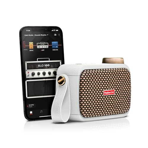 Positive Grid Spark GO 5W Ultra Portable Smart Guitar Amplifier, Headphone Amplifier and Bluetooth Speaker with Smart App for Electric Guitar, Acoustic Guitar or Bass - Pearl