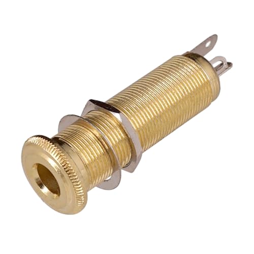 EAJORN 6,35-mm-Stereo-Buchse mit 4-poligem Gitarren-Bass, 1/4-Zoll-Barrels-Buchsen, Zylinder-Eingang, Ausgangsbuchsen, Gitarrenzubehör