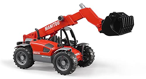 bruder 02125 - Manitou Teleskoplader MLT 633-1:16 Baufahrzeug Baumaschine Stapler Radlader