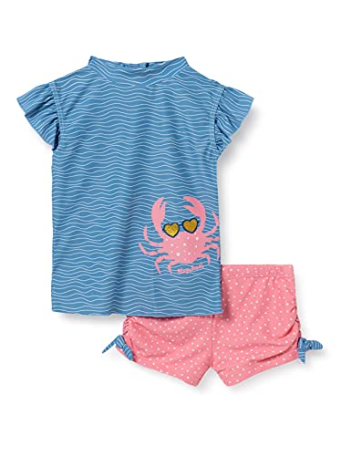 Playshoes Unisex Kinder Uv-schutz Bade-set Zweiteilig Schwimmshirt Badeshorts Badebekleidung, Krebs, 98-104 EU