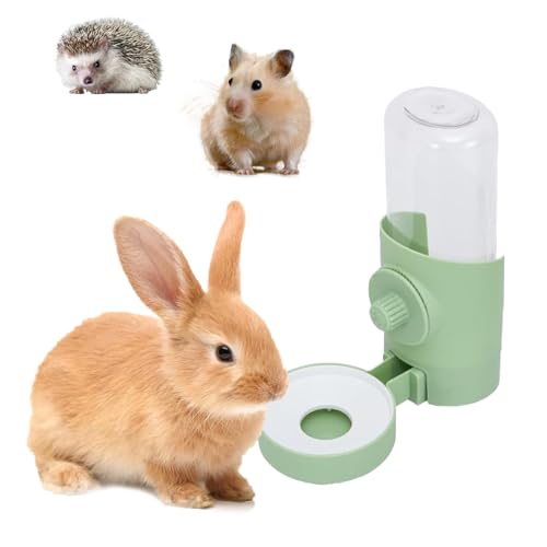 Automatischer Wasserspender Kaninchen, 500ml HäNgend Haustier Trinkflasche, Meerschweinchen Chinchilla Kaninchen ZubehöR, Hasenspielzeug, Hamster Trinkflasche Kaninchen Futternapf