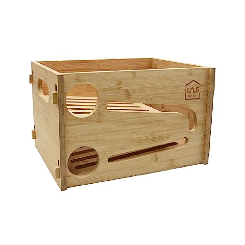 UNUS Bierkasten Flaschenrutsche Kühlschrank, Flaschenhalter aus Holz für Kühlschrank, 39x31x25 cm, zur Aufbewahrung von Bierflaschen