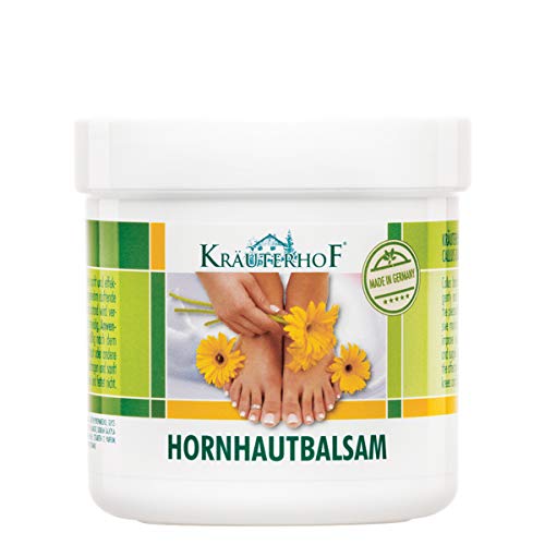 Kräuterhof® Hornhautbalsam (250ml) – reduziert Hornhaut sehr sanft & effektiv, der Hautzustand wir verbessert, die Haut wird weich & geschmeidig, der Balsam spendet intensive Feuchtigkeit