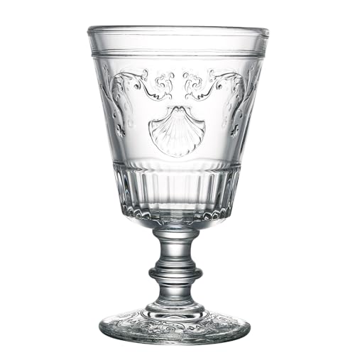 La Rochère Verkostungsglas Weinglas Versailles Muschel Ornamente 400ml - 6er Set