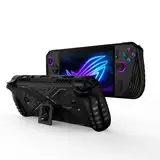 LiLiTok TPU Hülle für Asus ROG Ally X 2024 Schutzhülle, ROG Ally Z1 Extreme Gaming Konsole Anti Shock Case mit Ständer (Schwarz)