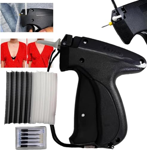 Quick Clothing Fixer, Mini Quick Repair Garment Sewing Machine, Quilt Tacking Gun, Instant Button Garment Connector, Schnellfixierer für Kleidung, Mini-Schnellreparatur (Black)