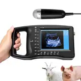 Ultraschall-Scanner Veterinär, Vet Portable B-Ultra Sound Scanner Maschine Bauernhof Tiere Haustier Mit 3,5 MHz Mechanische Sonde 8 Farbfelder Für Schafe, Hunde, Katzen Und Für Trächtigkeitstest
