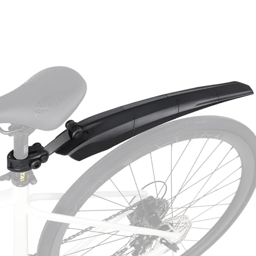 GRELiving Fahrrad Schutzblech Universal Schnelle Demontage Fahrrad Hinten Schutzblech für alle Mountainbike/Road Bike/MTB, Passend für die Größen 24-29 Zoll