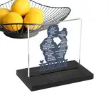 Acryl Motivierender Schreibtisch Deko - Motivierende Acryl Büro Deko Mit Inspirierendem Spruch Für Den Arbeitsplatz | Personalisiertes Motivationsdesign Geschenk Für Vater Kollegen Männer