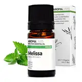 Bio - Melisse Ätherisches Öl - 5mL - 100% Rein, Natürlich, Chemotypisch und AB zertifiziert - AROMA LABS (Französische Marke)