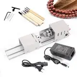 7Stufen Metalldrehmaschine,Mini Drehmaschine Drehbank Tischdrehbank Diy Holzbearbeitung Drechselbank Perlen Poliermaschine Polisher Holz Werkzeug Mini-Drehmaschine Lathe Buddha Bead,4000-9000U/Mi