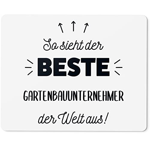 JUNIWORDS Mauspad Mousepad, So Sieht der Beste Gartenbauunternehmer der Welt aus! (5853430)